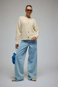 Women S Knits Jerseys: ARAMINTA JAMES Aime Cardigan | Milk