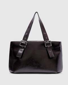 BRIE LEON Everyday East-West Weekender | Burnt Coffee