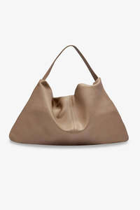 Brie Leon: BRIE LEON Harlow Slouch Mono Tote | Stone Nappa