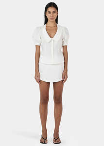 Ownley: OWNLEY Izzy Linen Shirt | Ivory