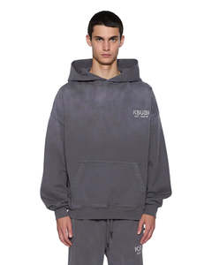 Womens Ksubi: KSUBI State Ekcess Hoodie | Charcoal Fade