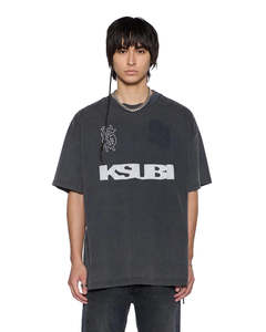 KSUBI Rugged Ekcess SS Tee | Blasted Black