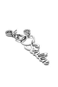 STOLEN GIRLFRIENDS CLUB Script Key Ring | Silver
