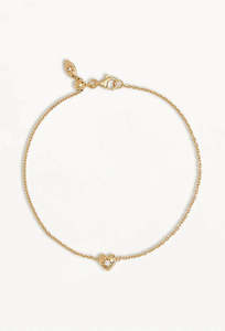 BY CHARLOTTE Blooming Heart Bracelet | Gold