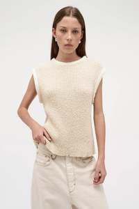 Neuw: NEUW Cecile Knit Top | Cream
