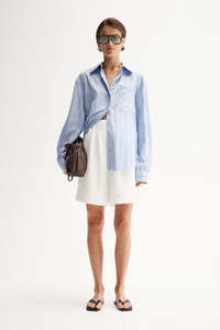 Elka Collective: ELKA Henry Stripe Shirt | Blue Stripe