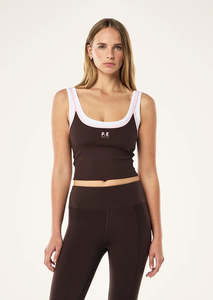 P E Nation: P.E NATION Forward Tank | Espresso Chalk Pink