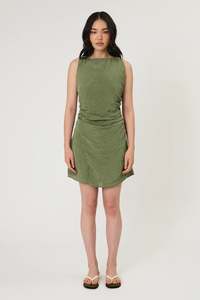 REMAIN Rylan Mini Dress | Seaweed