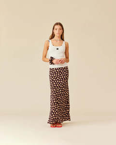 Women S Pants Denim: RUBY Thea Skirt | Brown Ditzy