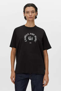 New Womens: CAMILLA AND MARC Karine Graphic Tee | Black
