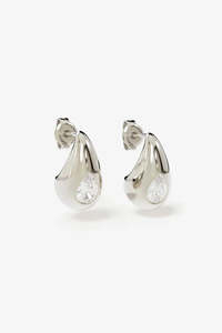 BY CHARLOTTE Dewdrop Small Earrings | Silver