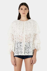 Hansen Gretel: HANSEN Aria Lace Blouse | Cream