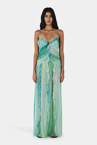 Hansen Gretel: HANSEN Laila Silk Maxi Dress | Aura