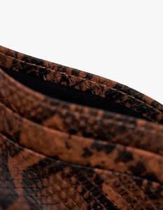 BRIE LEON Adie Card Sleeve | Brunette Python