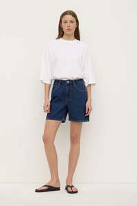 ASSEMBLY LABEL Mid Rise Denim Short | Heritage Blue