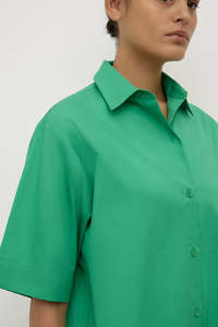 Womens Assembly Label: ASSEMBLY LABEL Joni Short Sleeve Shirt | Bright Green