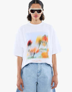 ENA PELLY Blurred Daisy Frame | White