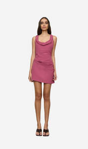 Dresses: ONE OF OTHERS Suki Mini Dress | Soft Plum