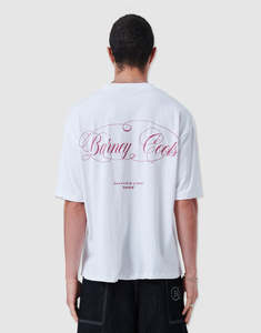 Men S Tops Shirts: BARNEY COOLS Script Tee | White