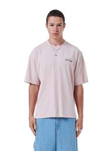BARNEY COOLS Terrace Tee | Faded Pink