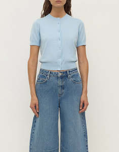 Women S Knits Jerseys: ASSEMBLY LABEL Serra Cotton Cashmere Cardigan | Salt