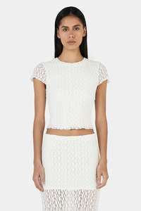 OWNLEY Elsa Baby Tee | Ivory