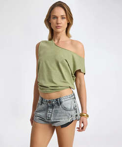 New Womens: ONE TEASPOON Vintage Tank | Khaki