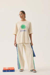 New Womens: ARAMINTA JAMES Margarita Oversized Tee | Natural