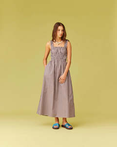 RUBY Trulli Dress | Brown Stripe