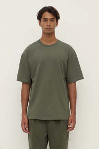 ASSEMBLY LABEL Knox Organic Oversized Tee | Moss