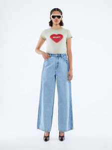 Women S Pants Denim: ENA PELLY Lia Spliced Jean | Indigo Splice