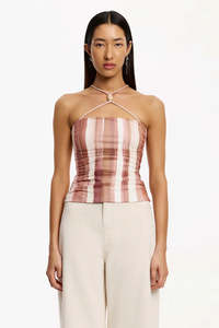 SIGNIFICANT OTHER Nami Top | Carob Stripe