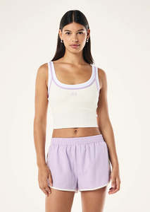 P E Nation: P.E NATION Forward Tank | Whisper White & Violet