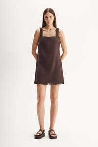 Sale: ELKA Noel Mini Dress | Chocolate