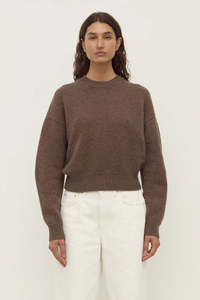ASSEMBLY LABEL Benny Knit | Cocoa Marle