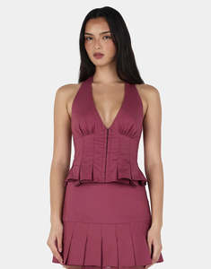 OWNLEY Jorja Corset | Raspberry