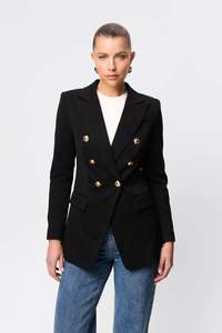 Womens Outerwear: MOSSMAN Legacy Blazer | Black