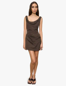 ONE OF OTHERS Suki Mini Dress | Walnut