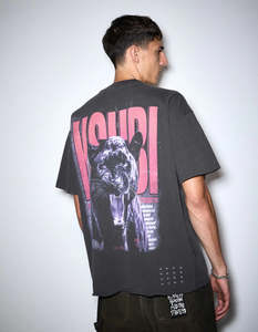 KSUBI Panthera Ekcess S/S Tee | Faded Black