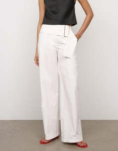 ONE OF OTHERS Bea Belted Pant | White