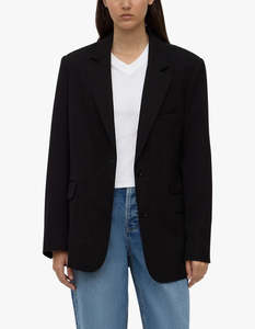 Womens Assembly Label: ASSEMBLY LABEL Anika Wool Blazer | Black