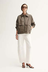 Womens Outerwear: ELKA Suki Jacket | Taupe