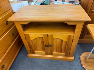 Products: Solid rimu entertainment unit The Heart Of Rimu Furniture co