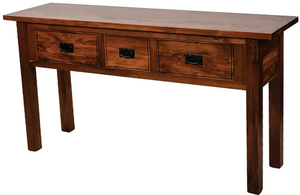 Products: Woodpecker MERIVALE recycled rimu 3drawer hall table The Heart Of Rimu Furniture co