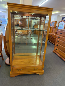 Avenue Furniture - solid rimu display cabinet The Heart Of Rimu Furniture co