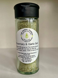 Rosemary & Garlic Herbal Salt The Herbal Garden NZ