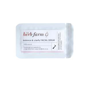 The Herb Farm: Balance & Clarify Facial Serum Sample Sachet