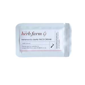 The Herb Farm: Balance & Clarify Face Cream Sample Sachet
