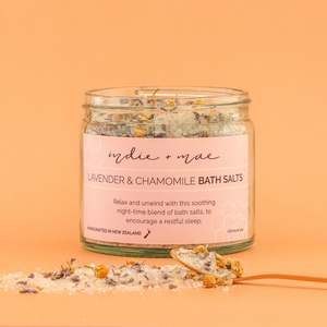Body Care 1: Bath Salts - Lavender & Chamomile | 250ml | Indie + Mae
