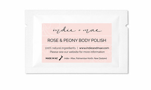 Gift Items 1: Body Polish - Rose and Peony Sample Sachet | Indie + Mae